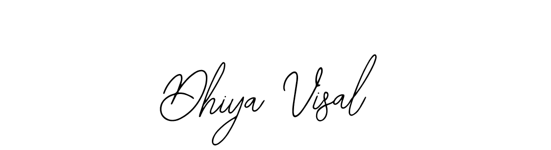 The best way (Bearetta-2O07w) to make a short signature is to pick only two or three words in your name. The name Dhiya Visal include a total of six letters. For converting this name. Dhiya Visal signature style 12 images and pictures png