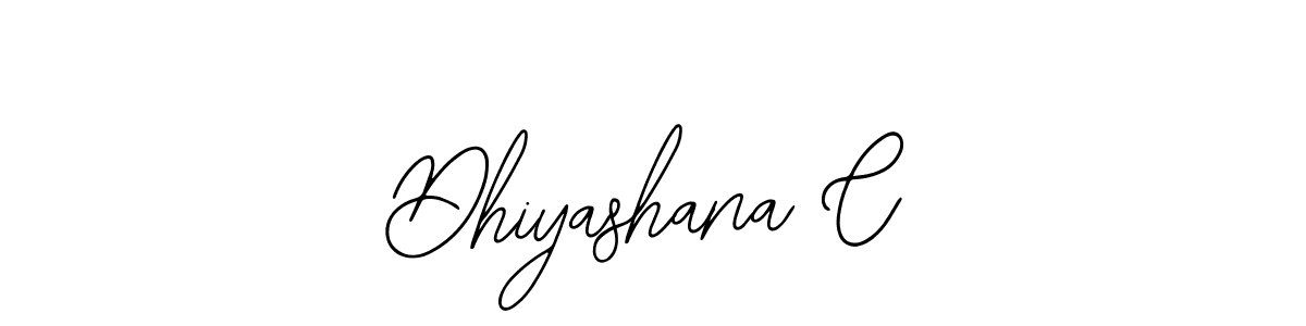 Use a signature maker to create a handwritten signature online. With this signature software, you can design (Bearetta-2O07w) your own signature for name Dhiyashana C. Dhiyashana C signature style 12 images and pictures png