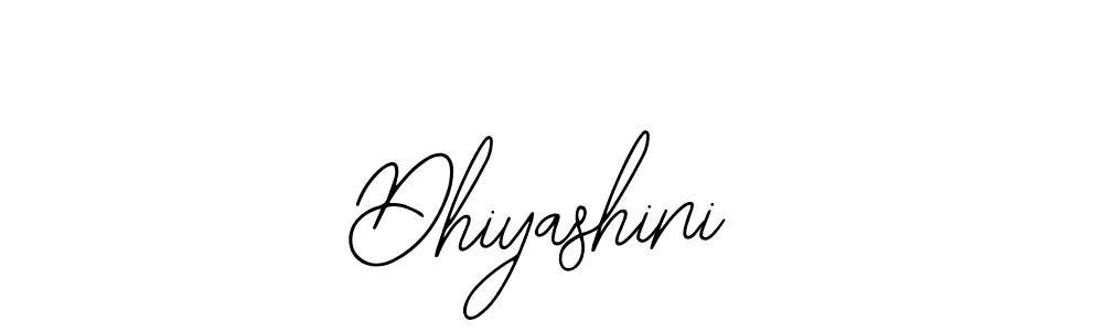Design your own signature with our free online signature maker. With this signature software, you can create a handwritten (Bearetta-2O07w) signature for name Dhiyashini. Dhiyashini signature style 12 images and pictures png