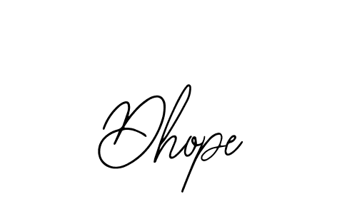 How to make Dhope signature? Bearetta-2O07w is a professional autograph style. Create handwritten signature for Dhope name. Dhope signature style 12 images and pictures png