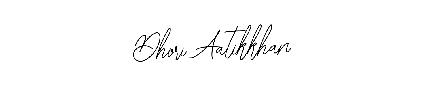 Design your own signature with our free online signature maker. With this signature software, you can create a handwritten (Bearetta-2O07w) signature for name Dhori Aatikkhan. Dhori Aatikkhan signature style 12 images and pictures png