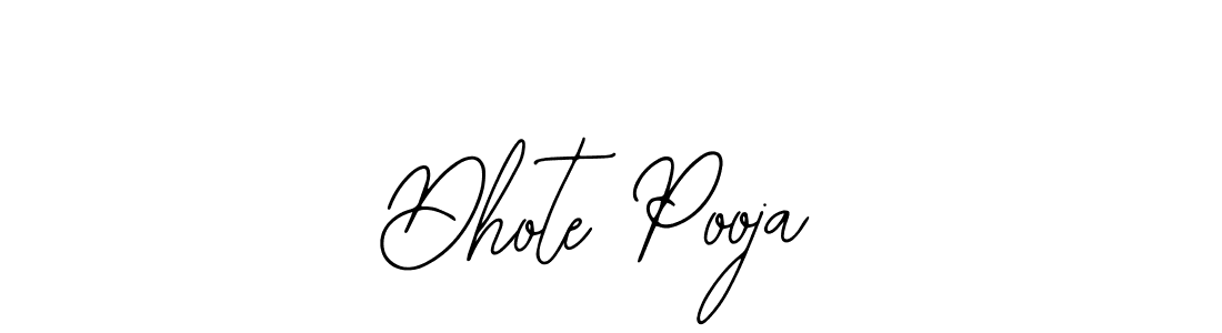 Use a signature maker to create a handwritten signature online. With this signature software, you can design (Bearetta-2O07w) your own signature for name Dhote Pooja. Dhote Pooja signature style 12 images and pictures png