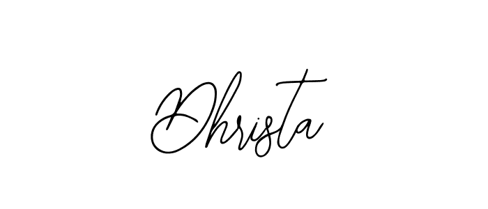 Use a signature maker to create a handwritten signature online. With this signature software, you can design (Bearetta-2O07w) your own signature for name Dhrista. Dhrista signature style 12 images and pictures png