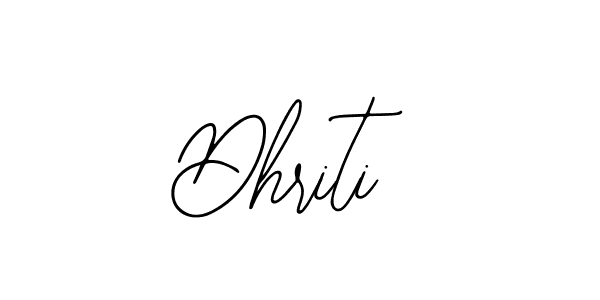 You should practise on your own different ways (Bearetta-2O07w) to write your name (Dhriti) in signature. don't let someone else do it for you. Dhriti signature style 12 images and pictures png