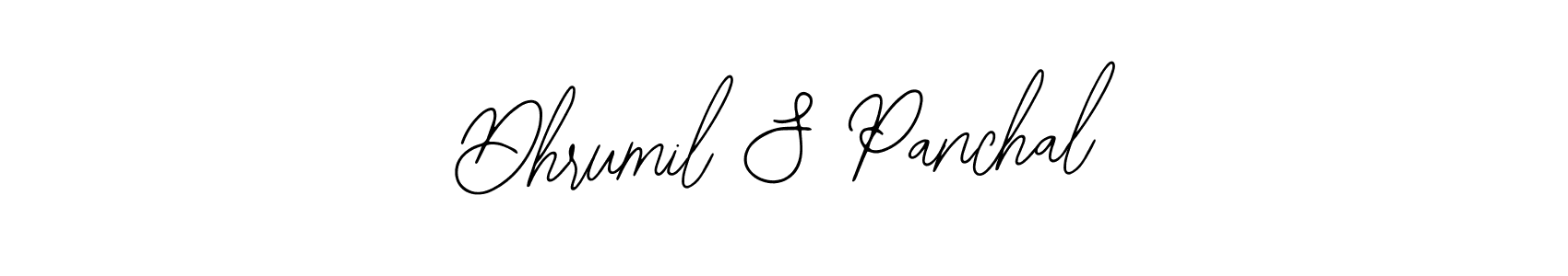 Use a signature maker to create a handwritten signature online. With this signature software, you can design (Bearetta-2O07w) your own signature for name Dhrumil S Panchal. Dhrumil S Panchal signature style 12 images and pictures png