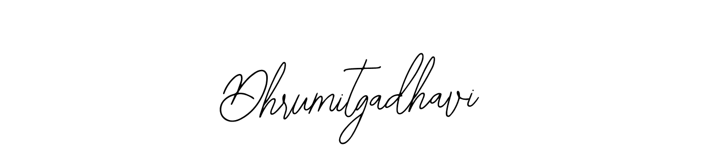 The best way (Bearetta-2O07w) to make a short signature is to pick only two or three words in your name. The name Dhrumitgadhavi include a total of six letters. For converting this name. Dhrumitgadhavi signature style 12 images and pictures png