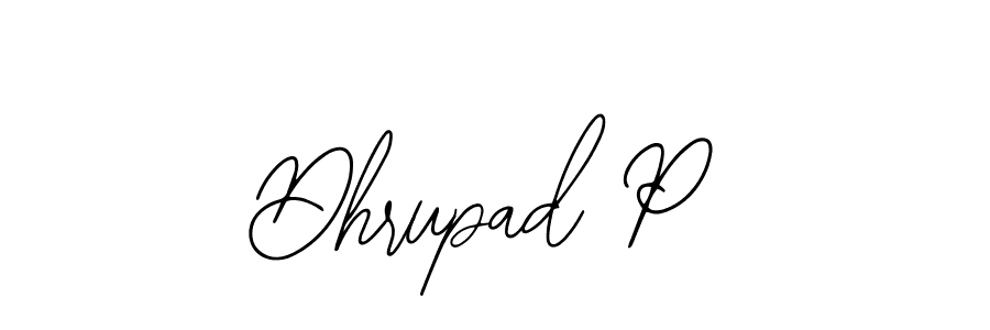 How to Draw Dhrupad P signature style? Bearetta-2O07w is a latest design signature styles for name Dhrupad P. Dhrupad P signature style 12 images and pictures png