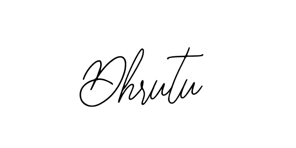 How to make Dhrutu name signature. Use Bearetta-2O07w style for creating short signs online. This is the latest handwritten sign. Dhrutu signature style 12 images and pictures png