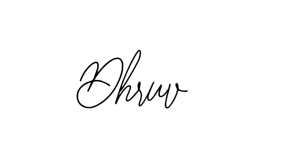 The best way (Bearetta-2O07w) to make a short signature is to pick only two or three words in your name. The name Dhruv  include a total of six letters. For converting this name. Dhruv  signature style 12 images and pictures png