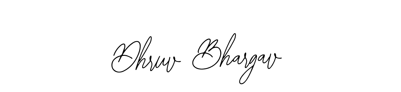 Bearetta-2O07w is a professional signature style that is perfect for those who want to add a touch of class to their signature. It is also a great choice for those who want to make their signature more unique. Get Dhruv Bhargav name to fancy signature for free. Dhruv Bhargav signature style 12 images and pictures png