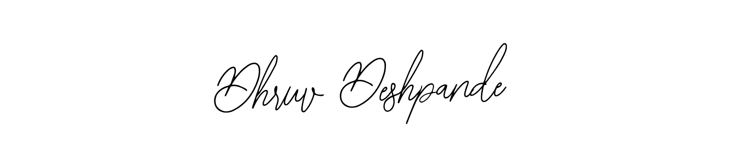 How to Draw Dhruv Deshpande signature style? Bearetta-2O07w is a latest design signature styles for name Dhruv Deshpande. Dhruv Deshpande signature style 12 images and pictures png