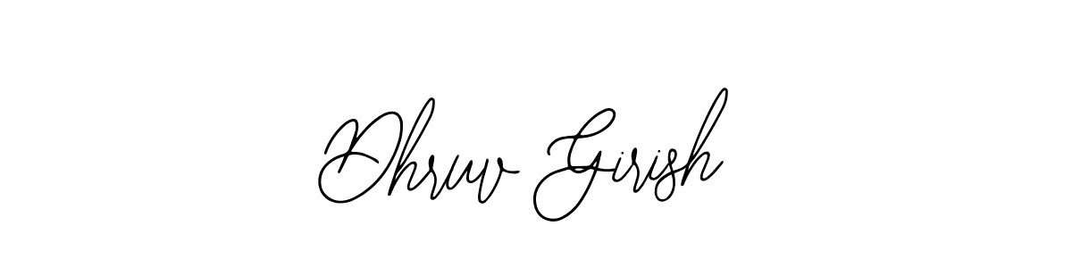 You should practise on your own different ways (Bearetta-2O07w) to write your name (Dhruv Girish) in signature. don't let someone else do it for you. Dhruv Girish signature style 12 images and pictures png