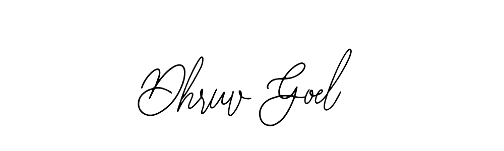 You should practise on your own different ways (Bearetta-2O07w) to write your name (Dhruv Goel) in signature. don't let someone else do it for you. Dhruv Goel signature style 12 images and pictures png