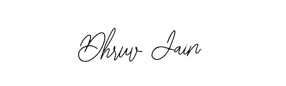 How to make Dhruv Jain name signature. Use Bearetta-2O07w style for creating short signs online. This is the latest handwritten sign. Dhruv Jain signature style 12 images and pictures png