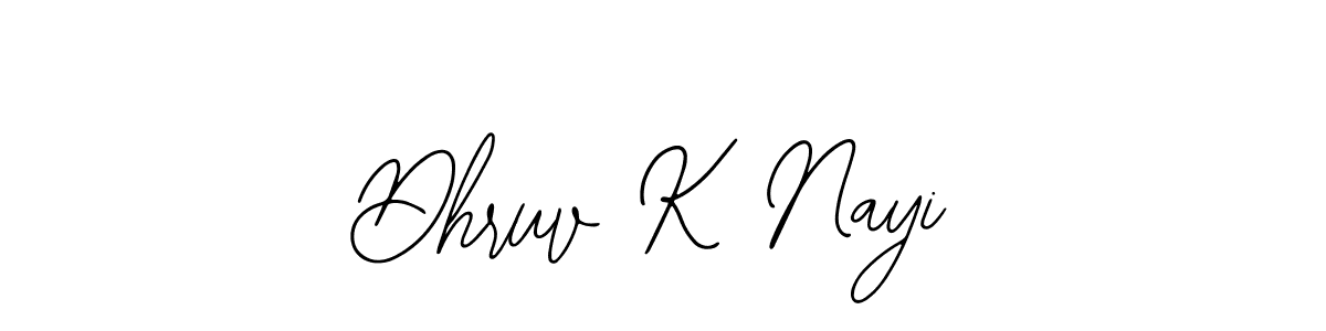 Use a signature maker to create a handwritten signature online. With this signature software, you can design (Bearetta-2O07w) your own signature for name Dhruv K Nayi. Dhruv K Nayi signature style 12 images and pictures png