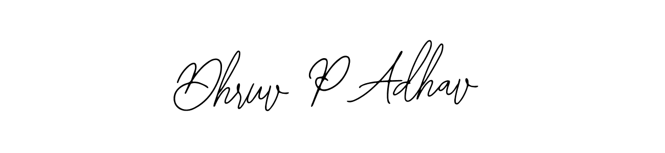 Similarly Bearetta-2O07w is the best handwritten signature design. Signature creator online .You can use it as an online autograph creator for name Dhruv P Adhav. Dhruv P Adhav signature style 12 images and pictures png