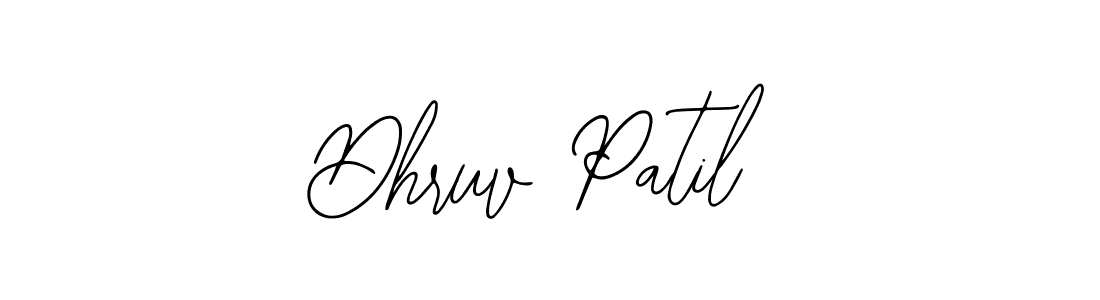 You should practise on your own different ways (Bearetta-2O07w) to write your name (Dhruv Patil) in signature. don't let someone else do it for you. Dhruv Patil signature style 12 images and pictures png