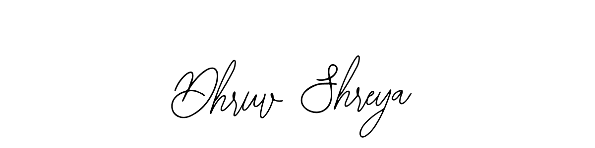 Also we have Dhruv Shreya name is the best signature style. Create professional handwritten signature collection using Bearetta-2O07w autograph style. Dhruv Shreya signature style 12 images and pictures png