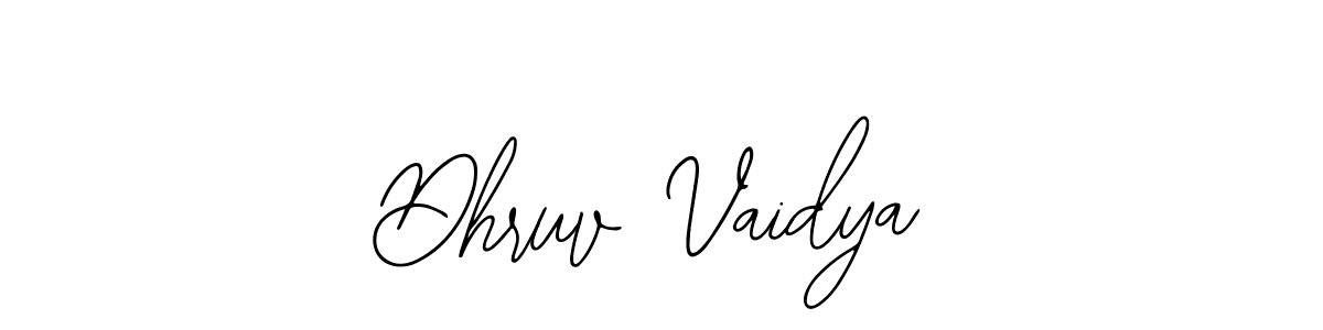 The best way (Bearetta-2O07w) to make a short signature is to pick only two or three words in your name. The name Dhruv Vaidya include a total of six letters. For converting this name. Dhruv Vaidya signature style 12 images and pictures png