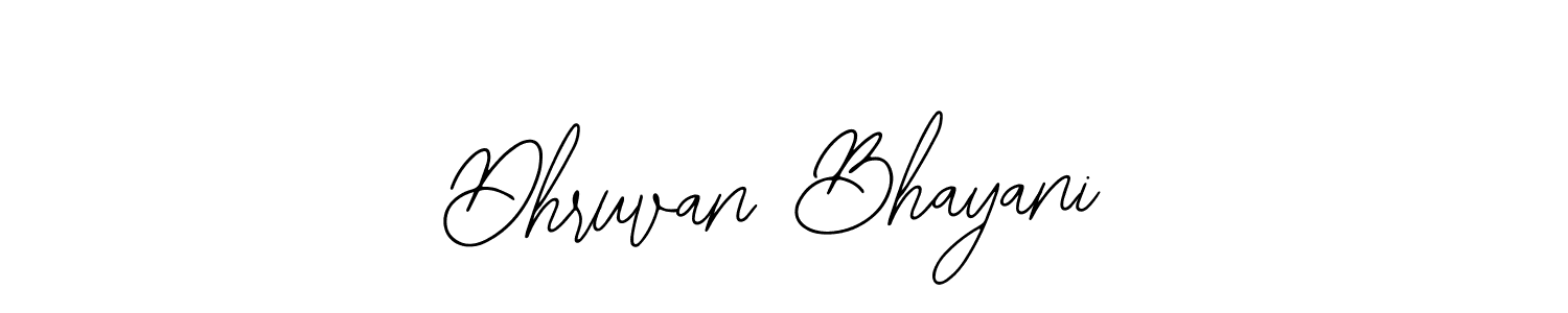 Make a short Dhruvan Bhayani signature style. Manage your documents anywhere anytime using Bearetta-2O07w. Create and add eSignatures, submit forms, share and send files easily. Dhruvan Bhayani signature style 12 images and pictures png