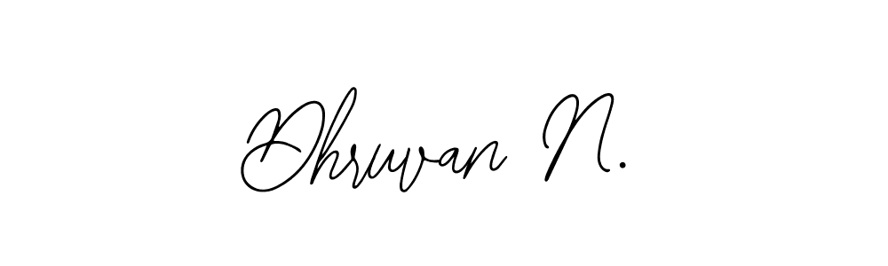 Use a signature maker to create a handwritten signature online. With this signature software, you can design (Bearetta-2O07w) your own signature for name Dhruvan N.. Dhruvan N. signature style 12 images and pictures png