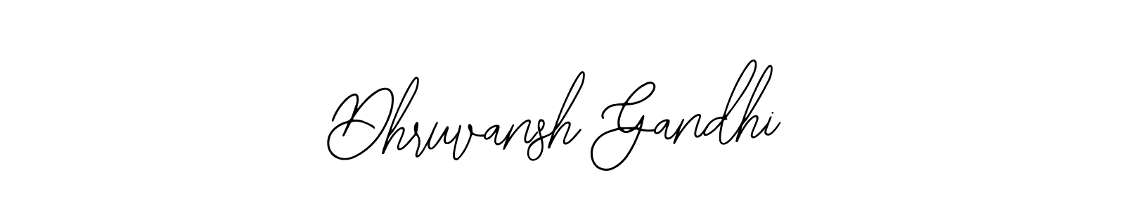 Create a beautiful signature design for name Dhruvansh Gandhi. With this signature (Bearetta-2O07w) fonts, you can make a handwritten signature for free. Dhruvansh Gandhi signature style 12 images and pictures png