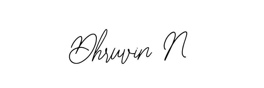 How to Draw Dhruvin N signature style? Bearetta-2O07w is a latest design signature styles for name Dhruvin N. Dhruvin N signature style 12 images and pictures png