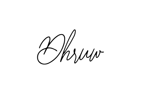 if you are searching for the best signature style for your name Dhruw. so please give up your signature search. here we have designed multiple signature styles  using Bearetta-2O07w. Dhruw signature style 12 images and pictures png