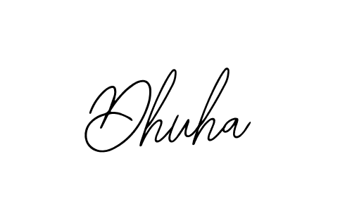 How to make Dhuha name signature. Use Bearetta-2O07w style for creating short signs online. This is the latest handwritten sign. Dhuha signature style 12 images and pictures png