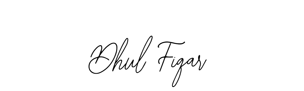 The best way (Bearetta-2O07w) to make a short signature is to pick only two or three words in your name. The name Dhul Fiqar include a total of six letters. For converting this name. Dhul Fiqar signature style 12 images and pictures png