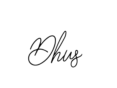 Design your own signature with our free online signature maker. With this signature software, you can create a handwritten (Bearetta-2O07w) signature for name Dhus. Dhus signature style 12 images and pictures png