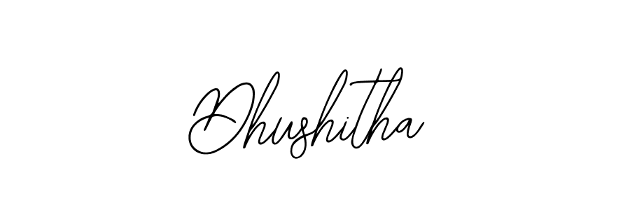 How to make Dhushitha signature? Bearetta-2O07w is a professional autograph style. Create handwritten signature for Dhushitha name. Dhushitha signature style 12 images and pictures png
