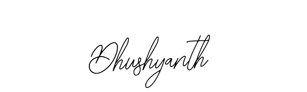 How to make Dhushyanth signature? Bearetta-2O07w is a professional autograph style. Create handwritten signature for Dhushyanth name. Dhushyanth signature style 12 images and pictures png