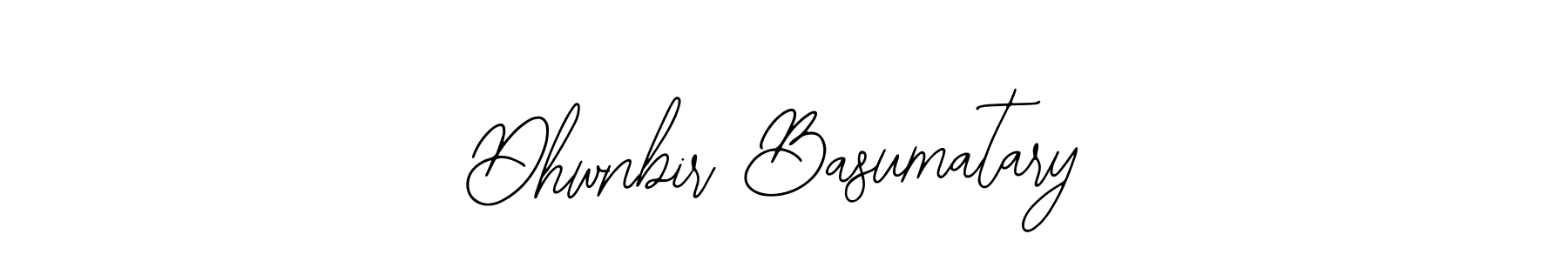 Also You can easily find your signature by using the search form. We will create Dhwnbir Basumatary name handwritten signature images for you free of cost using Bearetta-2O07w sign style. Dhwnbir Basumatary signature style 12 images and pictures png