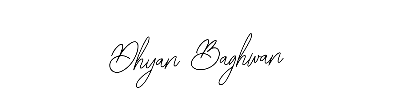 Bearetta-2O07w is a professional signature style that is perfect for those who want to add a touch of class to their signature. It is also a great choice for those who want to make their signature more unique. Get Dhyan Baghwan name to fancy signature for free. Dhyan Baghwan signature style 12 images and pictures png