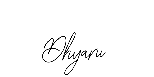 Use a signature maker to create a handwritten signature online. With this signature software, you can design (Bearetta-2O07w) your own signature for name Dhyani. Dhyani signature style 12 images and pictures png