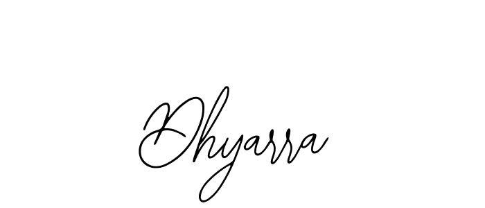 How to make Dhyarra name signature. Use Bearetta-2O07w style for creating short signs online. This is the latest handwritten sign. Dhyarra signature style 12 images and pictures png