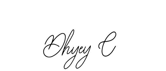 How to Draw Dhyey C signature style? Bearetta-2O07w is a latest design signature styles for name Dhyey C. Dhyey C signature style 12 images and pictures png
