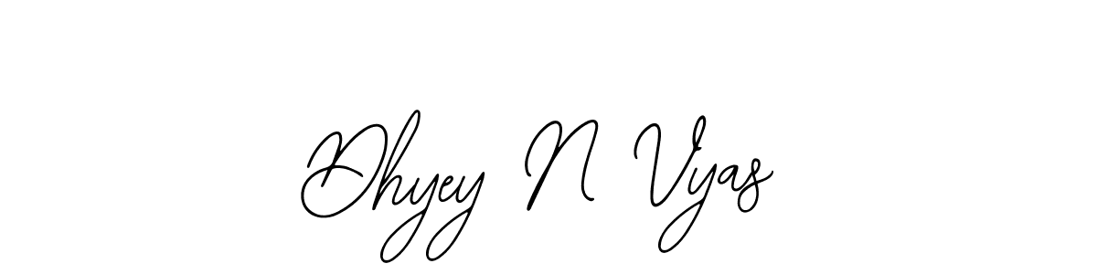 Make a beautiful signature design for name Dhyey N Vyas. Use this online signature maker to create a handwritten signature for free. Dhyey N Vyas signature style 12 images and pictures png