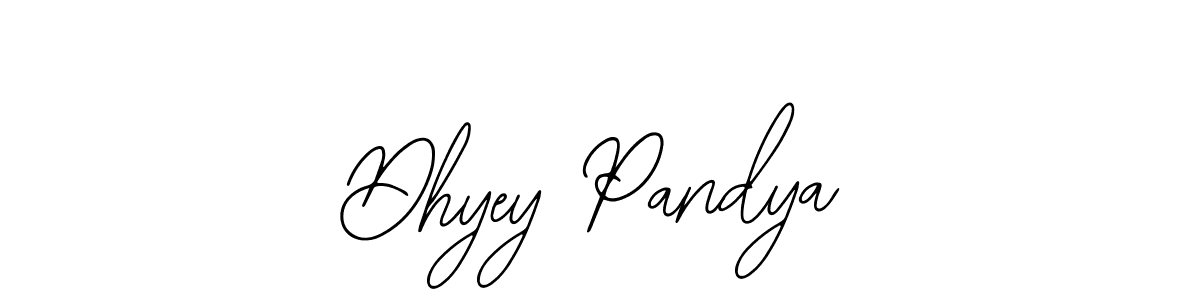 Dhyey Pandya stylish signature style. Best Handwritten Sign (Bearetta-2O07w) for my name. Handwritten Signature Collection Ideas for my name Dhyey Pandya. Dhyey Pandya signature style 12 images and pictures png