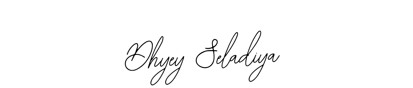 Similarly Bearetta-2O07w is the best handwritten signature design. Signature creator online .You can use it as an online autograph creator for name Dhyey Seladiya. Dhyey Seladiya signature style 12 images and pictures png