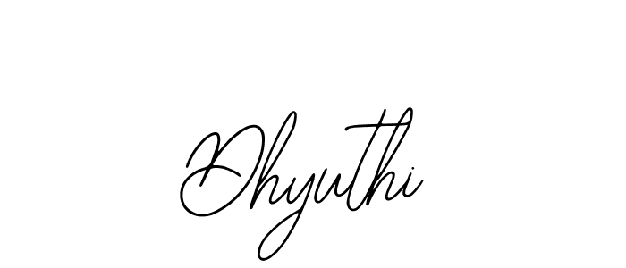 Dhyuthi stylish signature style. Best Handwritten Sign (Bearetta-2O07w) for my name. Handwritten Signature Collection Ideas for my name Dhyuthi. Dhyuthi signature style 12 images and pictures png