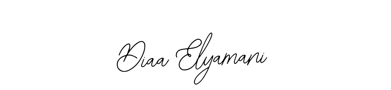 You should practise on your own different ways (Bearetta-2O07w) to write your name (Diaa Elyamani) in signature. don't let someone else do it for you. Diaa Elyamani signature style 12 images and pictures png