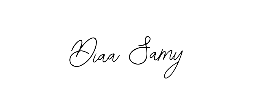 How to make Diaa Samy name signature. Use Bearetta-2O07w style for creating short signs online. This is the latest handwritten sign. Diaa Samy signature style 12 images and pictures png