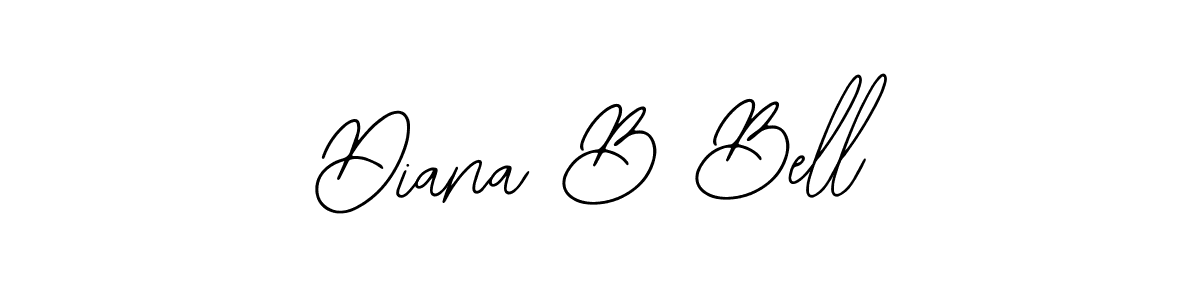 How to make Diana B Bell name signature. Use Bearetta-2O07w style for creating short signs online. This is the latest handwritten sign. Diana B Bell signature style 12 images and pictures png