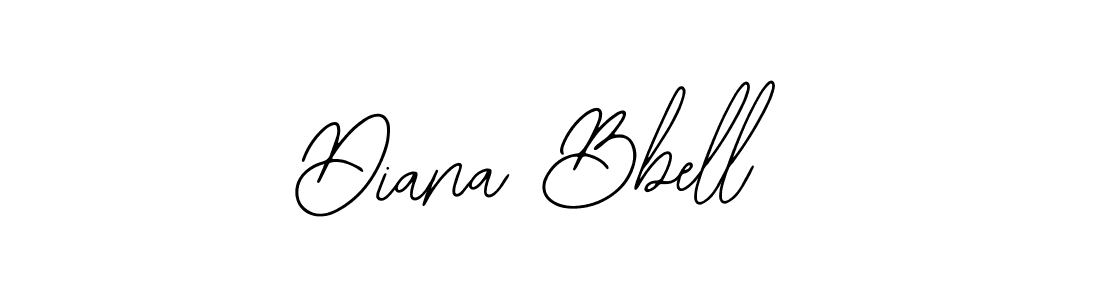 How to make Diana Bbell name signature. Use Bearetta-2O07w style for creating short signs online. This is the latest handwritten sign. Diana Bbell signature style 12 images and pictures png