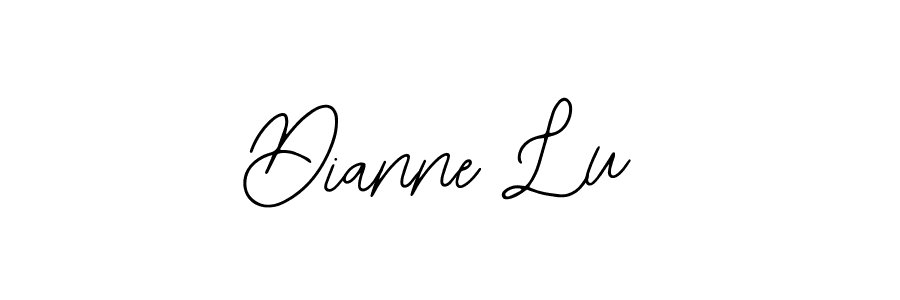 Bearetta-2O07w is a professional signature style that is perfect for those who want to add a touch of class to their signature. It is also a great choice for those who want to make their signature more unique. Get Dianne Lu name to fancy signature for free. Dianne Lu signature style 12 images and pictures png