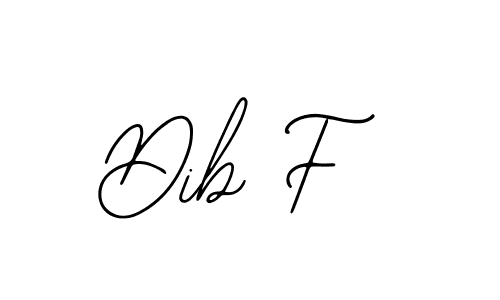 Use a signature maker to create a handwritten signature online. With this signature software, you can design (Bearetta-2O07w) your own signature for name Dib F. Dib F signature style 12 images and pictures png