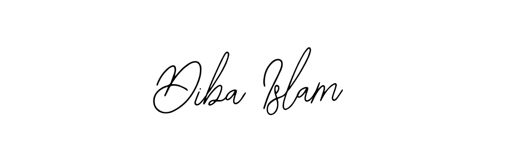 Also we have Diba Islam name is the best signature style. Create professional handwritten signature collection using Bearetta-2O07w autograph style. Diba Islam signature style 12 images and pictures png