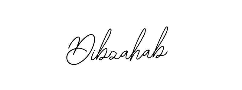 How to make Dibzahab name signature. Use Bearetta-2O07w style for creating short signs online. This is the latest handwritten sign. Dibzahab signature style 12 images and pictures png